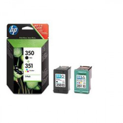 HP originální ink SD412EE, No.350 + No.351, black color, 200 170str., 2ks, HP 2-Pack, CB33