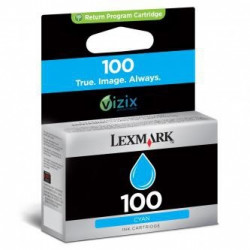 Lexmark originální ink 14N0900E, #100, cyan, return, 200str., Lexmark S305, 405, 505, 605,