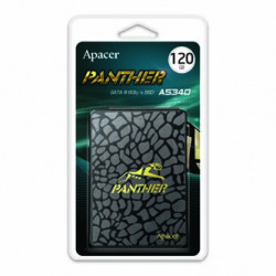Interní disk SSD Apacer 2.5", SATA III, 120GB, AS340, AP120GAS340G-1 550 MB s-R, 500 MB s-W,Panther