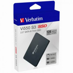Interní disk SSD Verbatim SATA III, 128GB, Vi550, 49350 560 MB s-R, 430 MB s-W