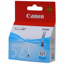 Canon originální ink CLI521C, cyan, blistr s ochranou, 505str., 9ml, 2934B009, 2934B005, Canon iP3600, iP4600, MP620, MP630, MP980
