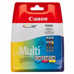 Canon originální ink CLI526 CMY, cyan magenta yellow, 340str., 3x9ml, 4541B009, 4541B006, Canon 3-pack Pixma MG5150, MG5250, MG61