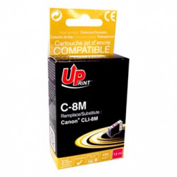 UPrint kompatibilní ink s CLI8M, magenta, 14ml, C-8M, s čipem, pro Canon iP4200, iP5200, iP5200R, MP500, MP800