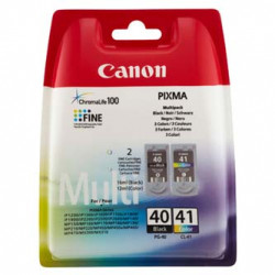 Canon originální ink PG40 CL41 multipack, black color, blistr s ochranou, 16,9ml, 0615B051, Canon 2-pack iP1600, 2200, MP150, 170,
