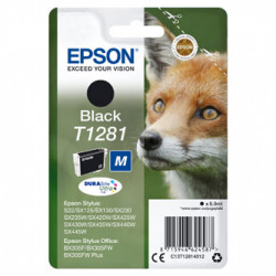 Epson originální ink C13T12814022, T1281, black, 5,9ml, Epson Stylus S22, SX125, 420W, 425W, Stylus Office BX305