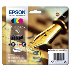 Epson originální ink C13T16264012, T162640, CMYK, 3x3.1 5.4ml, Epson WorkForce WF-2540WF, WF-2530WF, WF-2520NF, WF-2010