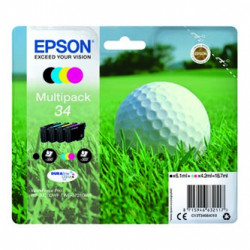 Epson originální ink C13T34664010, T346640, CMYK, 18.7ml, Epson WF-3720DWF, 3725DWF