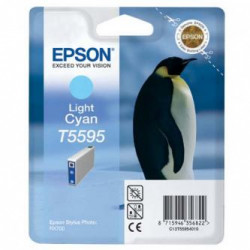Epson originální ink C13T55954010, light cyan, 13ml, Epson Stylus Photo RX700