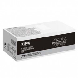 Epson originální toner C13S050711, black, 5000 (2x2500)str., return, Epson AcuLaser M200, MX200, O