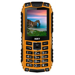 iGET Defender D10 Orange - Odolný telefon 2,4" 320x240 Dual SIM fotoaparát 0,3 MPx 32Mb+32Mb baterie 2500 mAh svítilna