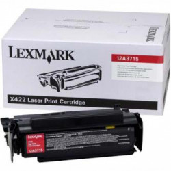 Lexmark originální toner 12A3715, black, 12000str., Lexmark X422, O