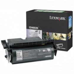 Lexmark originální toner 12A6839, black, 20000str., label application, return, Lexmark T520, N, D, DN, T522, X520 MFP, O