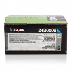 Lexmark originální toner 24B6008, cyan, 3000str., 24B6008, high capacity, Lexmark O