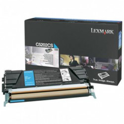 Lexmark originální toner C5202CS, cyan, 1500str., Lexmark C530, O