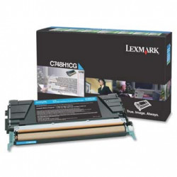 Lexmark originální toner C748H1CG, cyan, 10000str., high capacity, return, Lexmark C748DE, C748DTE, C748E, O