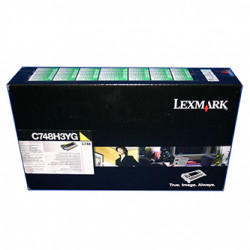 Lexmark originální toner C748H3YG, yellow, 10000str., C748, Lexmark C748de, C748dte, C748e, O