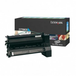 Lexmark originální toner C7700CS, cyan, 6000str., return, Lexmark C770, C772, O