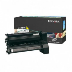 Lexmark originální toner C7700YH, yellow, 10000str., return, Lexmark C770, C772, O