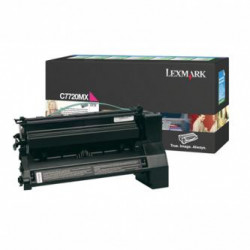 Lexmark originální toner C7720MX, magenta, 15000str., return, Lexmark C772, O