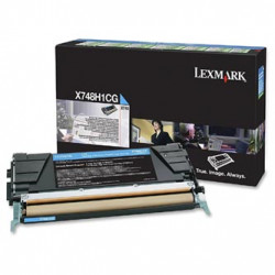 Lexmark originální toner X748H1CG, cyan, 10000str., high capacity, return, Lexmark X748DE, X748DTE, O