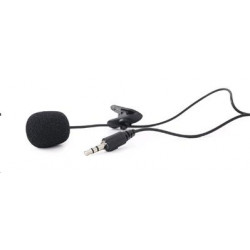 Mikrofon s klipsnou, GEMBIRD MIC-C-01, černý