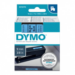 Dymo originální páska do tiskárny štítků, Dymo, 40916, S0720710, černý tisk modrý podklad, 7m, 9mm, D1