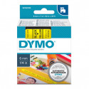 Dymo originální páska do tiskárny štítků, Dymo, 43618, S0720790, černý tisk žlutý podklad, 7m, 6mm, D1