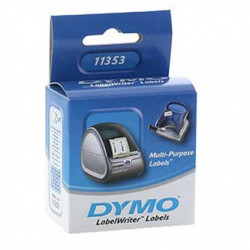 Dymo papírové štítky 25mm x 13mm, bílé, multifunkční, 1000 ks, 11353, S0722530