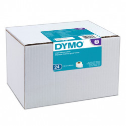 Dymo papírové štítky 89mm x 36mm, bílé, velké, 24 x 260 ks, S0722390