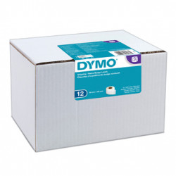 Dymo papírové štítky 101mm x 54mm, bílé, pro přepravu, 12 x 220 ks, S0722420, 12 rolí v balení, cena za balení