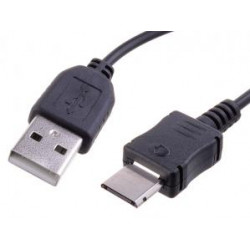 Kabel USB (2.0), USB A M - D800 M, 1.2m, černý, Avacom, blistr, pro telefony Samsung, neumožňuje přenos dat