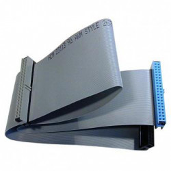 Kabel k hardisku datový ATA 100, ATA M- ATA 3x F, 0.62m, 80 žil, ATA100, šedý, Logo