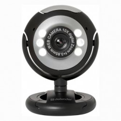 Defender Web kamera C-110, 0.3 Mpix, USB 2.0, černo-šedá, pro notebook LCD