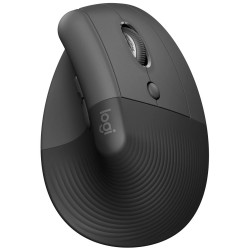 Logitech Lift myš, Bezdrátová USB + Bluetooth, Optická, 4000 dpi, Grafitová ( 910-006473 )