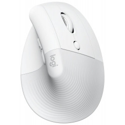 Logitech Lift myš, Bezdrátová USB + Bluetooth, Optická, 4000 dpi, Světle šedá ( 910-006475 )
