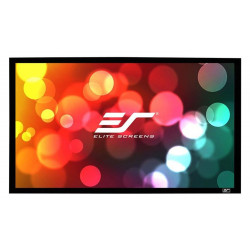 ELITE SCREENS plátno v pevném rámu CINEMA Scope 138" (350,5 cm) 2,35:1 137,2 x 322,3 cm Gain 1,1 rám černý 6 cm