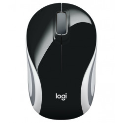 Logitech Mini M187 myš, Bezdrátová USB, Optická, 1000 dpi, Černá ( 910-002731 )