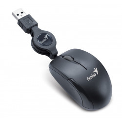GENIUS Micro Traveler V2 myš, Drátová USB, Optická, 1200 dpi, Černá ( 31010125105 )