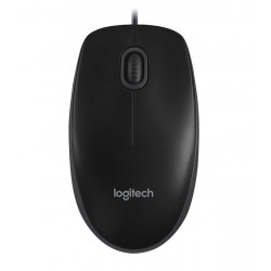 Logitech B100 myš, Drátová USB, Optická, 800 dpi, Černá ( 910-003357 )