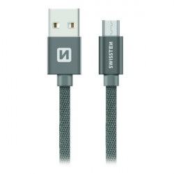 Swissten Datový Kabel Textile Usb Micro Usb 1,2 M Šedý