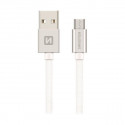 Swissten Datový Kabel Textile Usb Micro Usb 1,2 M Stříbrný