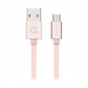 Swissten Datový Kabel Textile Usb Micro Usb 2,0 M Růžovo Zlatý