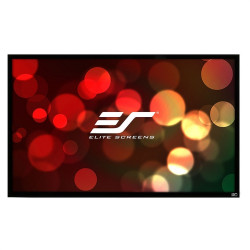 ELITE SCREENS plátno v pevném rámu 100" (254 cm) 16:9 124 x 221 cm Gain 1,1 rám černý 6 cm