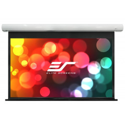 ELITE SCREENS plátno elektrické motorové 150" (381 cm) 16:9 186,9 x 332 cm case bílý 24" drop Fiber Glass