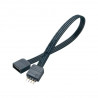 AKASA prodlužovací kabel pro LED pásek AK-CBLD01-20BK 4pin samec 4pin samice 20cm