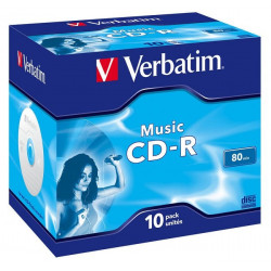 VERBATIM CD-R80 700MB AUDIO 16x 80min jewel 10pack