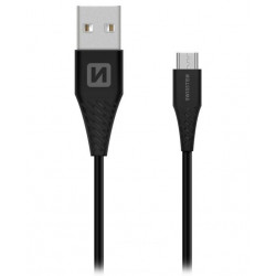 Swissten Datový Kabel Usb Micro Usb 1,5 M Černý (6,5Mm)