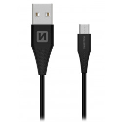 Swissten Datový Kabel Usb Micro Usb 1,5 M Černý (9Mm)