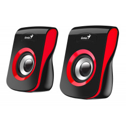 GENIUS repro SP-Q180 Red 2.0 6W USB napájení 3,5" jack černočervené