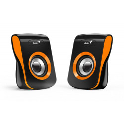 GENIUS repro SP-Q180 Orange 2.0 6W USB napájení 3,5" jack černooranžové